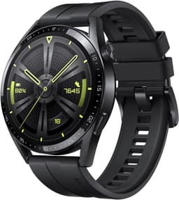 Huawei Watch GT 3 [inkl. Silikonarmband schwarz] 46mm Edelstahlgehäuse schwarz