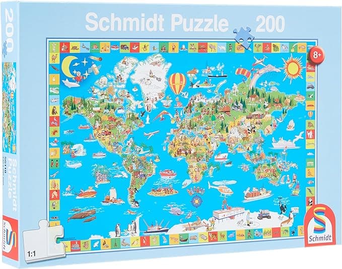 Schmidt Puzzle 56118 - Deine Bunte Erde [200 Teile]