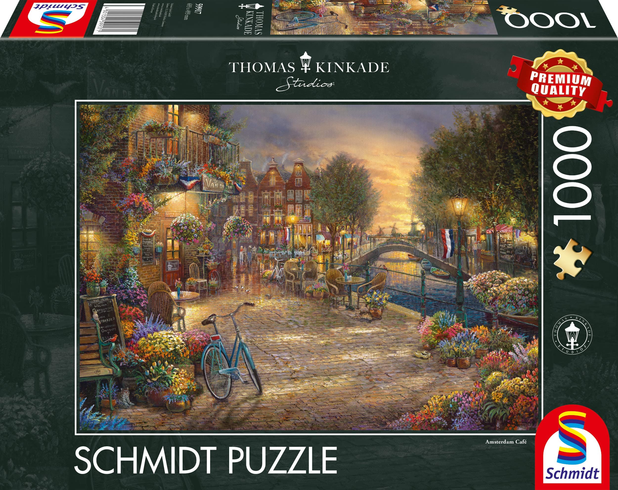 Schmidt Puzzle 59917 - Thomas Kinkade: Amsterdam [1.000 Teile]