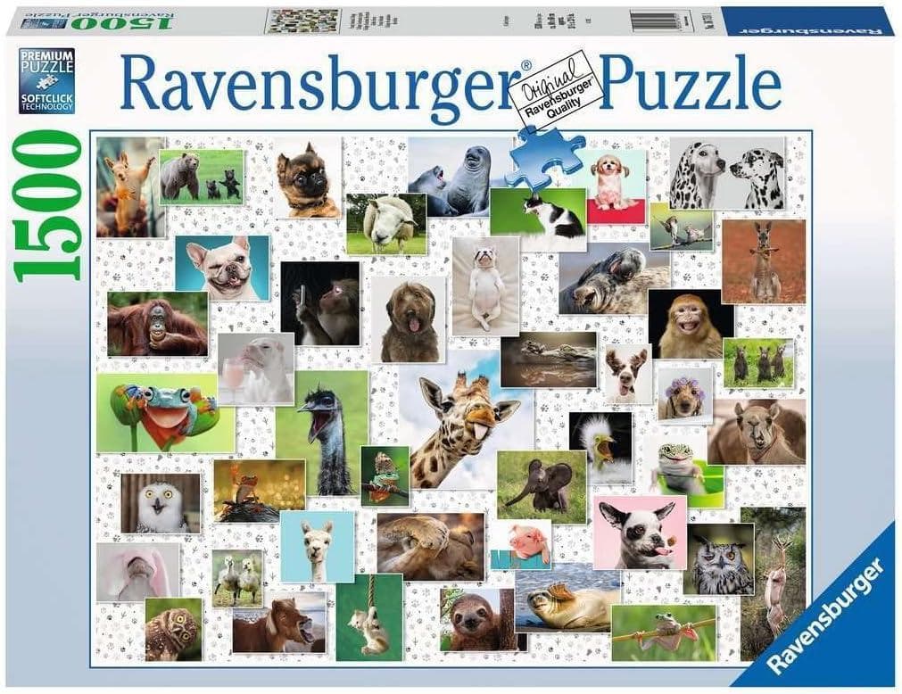 Ravensburger Puzzle 16711 - Funny Animals Collage [1.500 Teile]