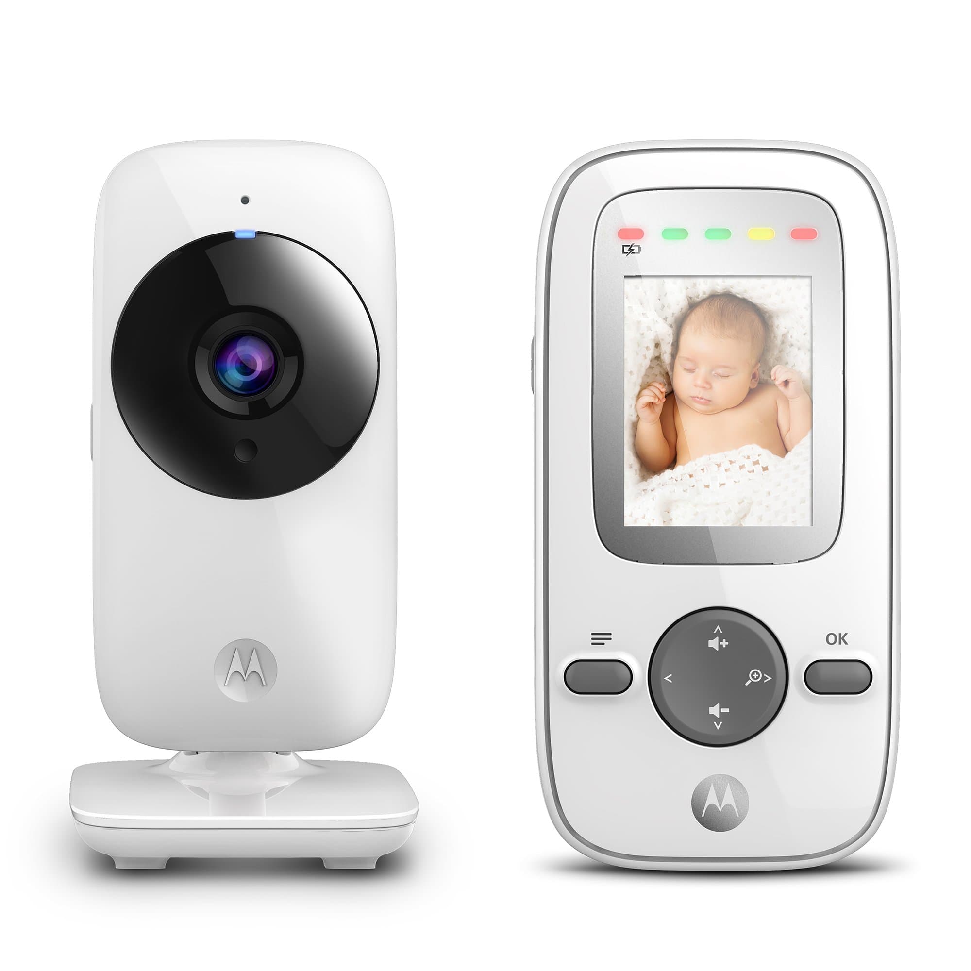 Motorola Baby MBP481 Video Babyphone Baby-Überwachungskamera mit Zoom und 20 Zoll Farbdisplay 300 Meter Reichweite