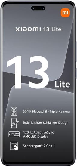 Xiaomi 13 Lite 256GB [Dual-Sim] schwarz