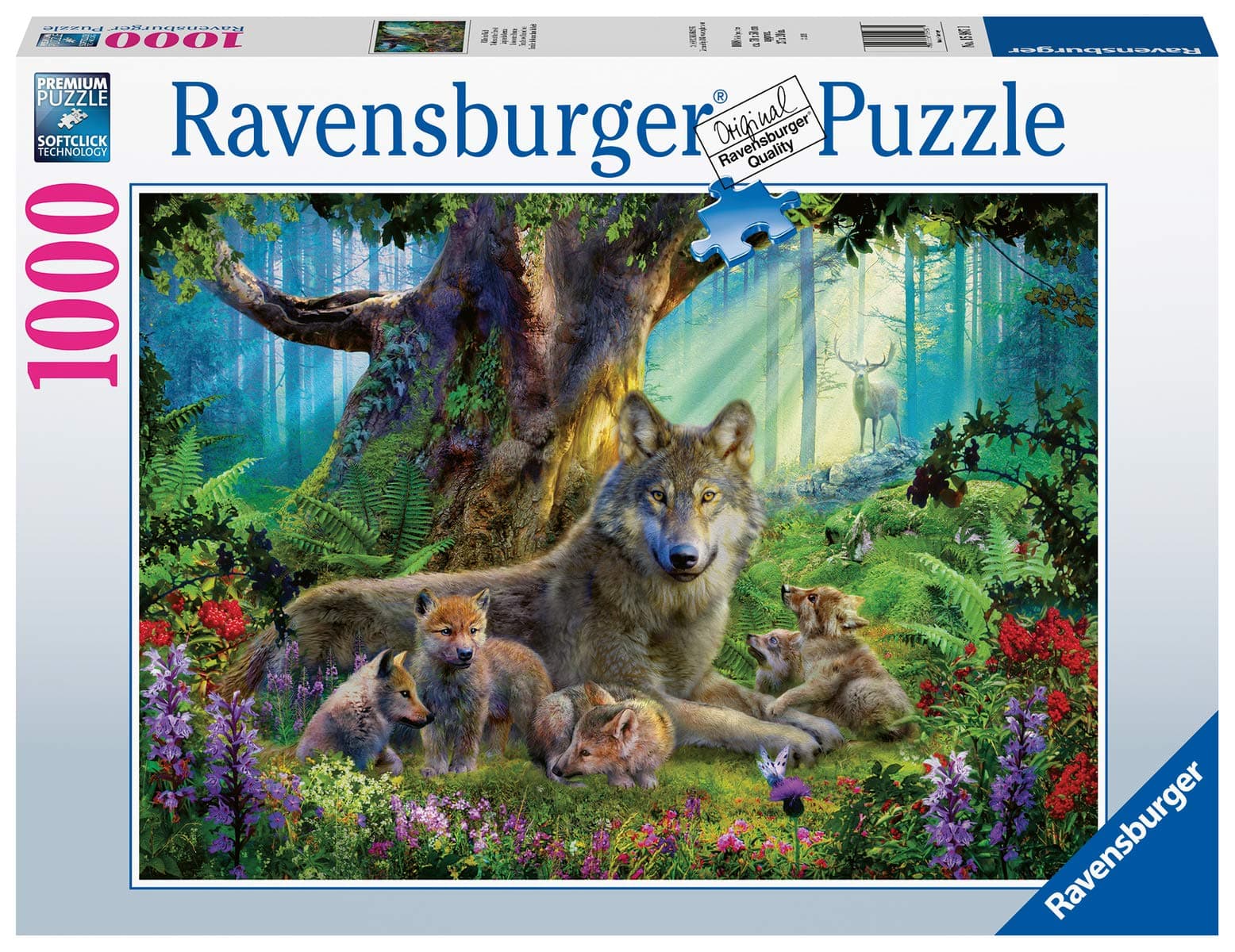 Ravensburger Puzzle 15987 - Wölfe im Wald [1.000 Teile]