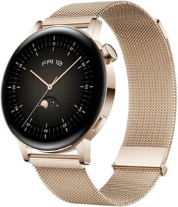 Huawei Watch GT 3 Elegant [inkl. Edelstahlarmband gold] 42mm Edelstahlgehäuse gold