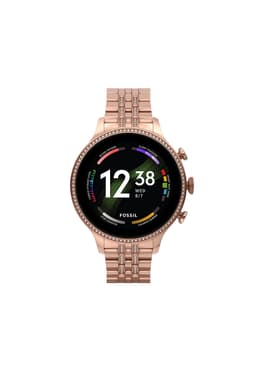 Fossil Gen 6 Smartwatch [inkl. Strass-Edelstahlarmband rosegold] 42mm Edelstahlgehäuse rosegold