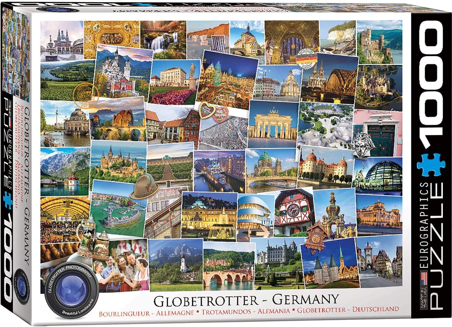 Eurographics Puzzle 60005465 - Globetrotter Deutschland [1.000 Teile]