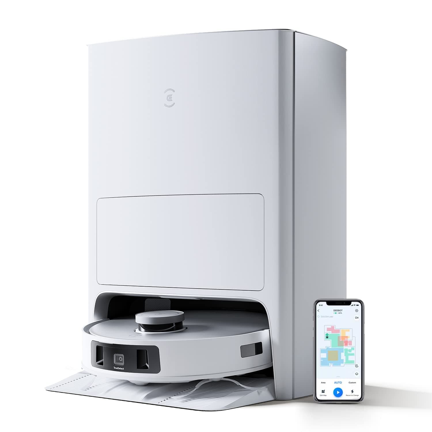 Ecovacs Deebot T20 Omni Saug-/Wischroboter [220 Min 04 L 6000 Pa] weiß inkl. Absaugstation