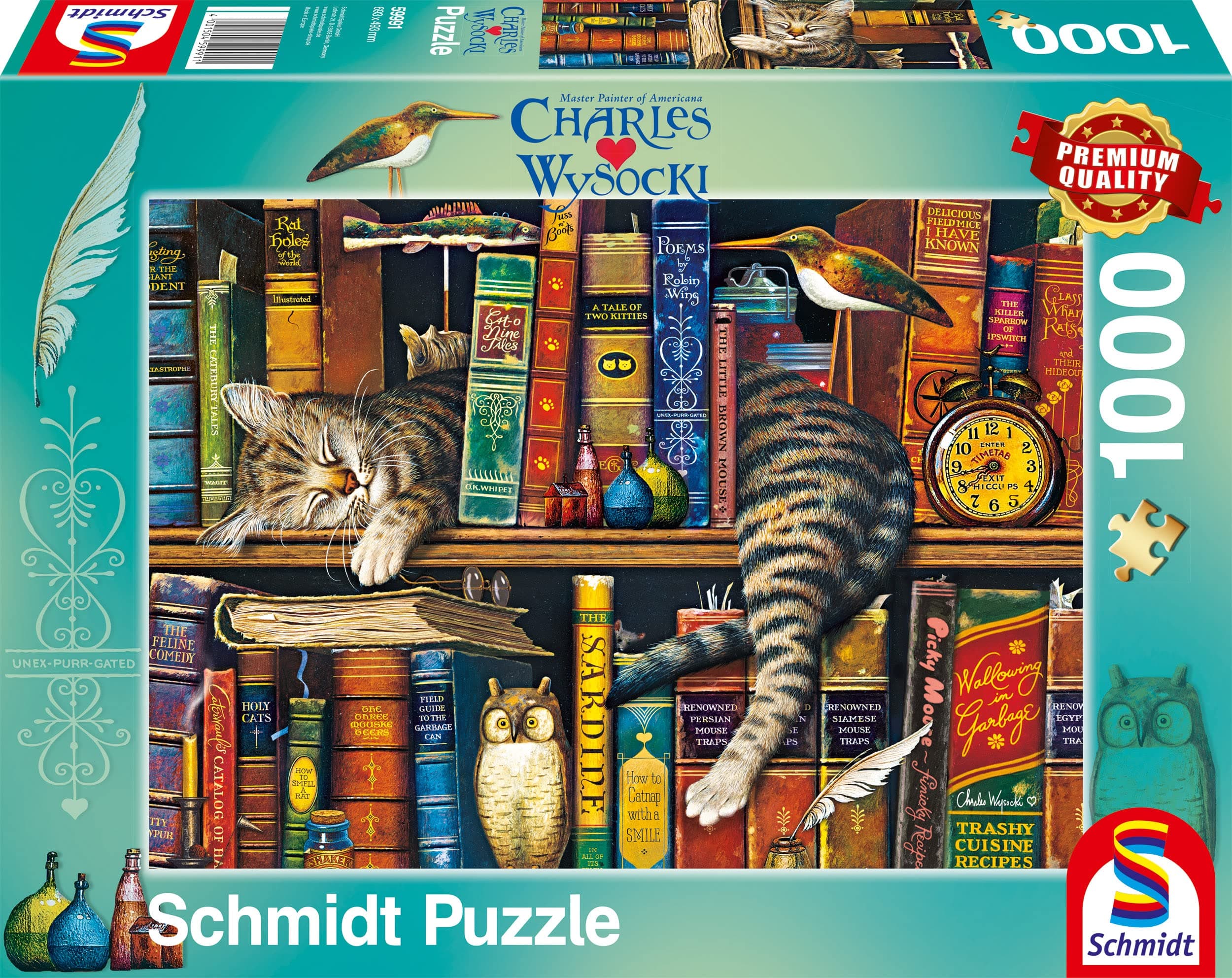 Schmidt Puzzle 59991 - Charles Wysocki: Frederick der Literat [1.000 Teile]