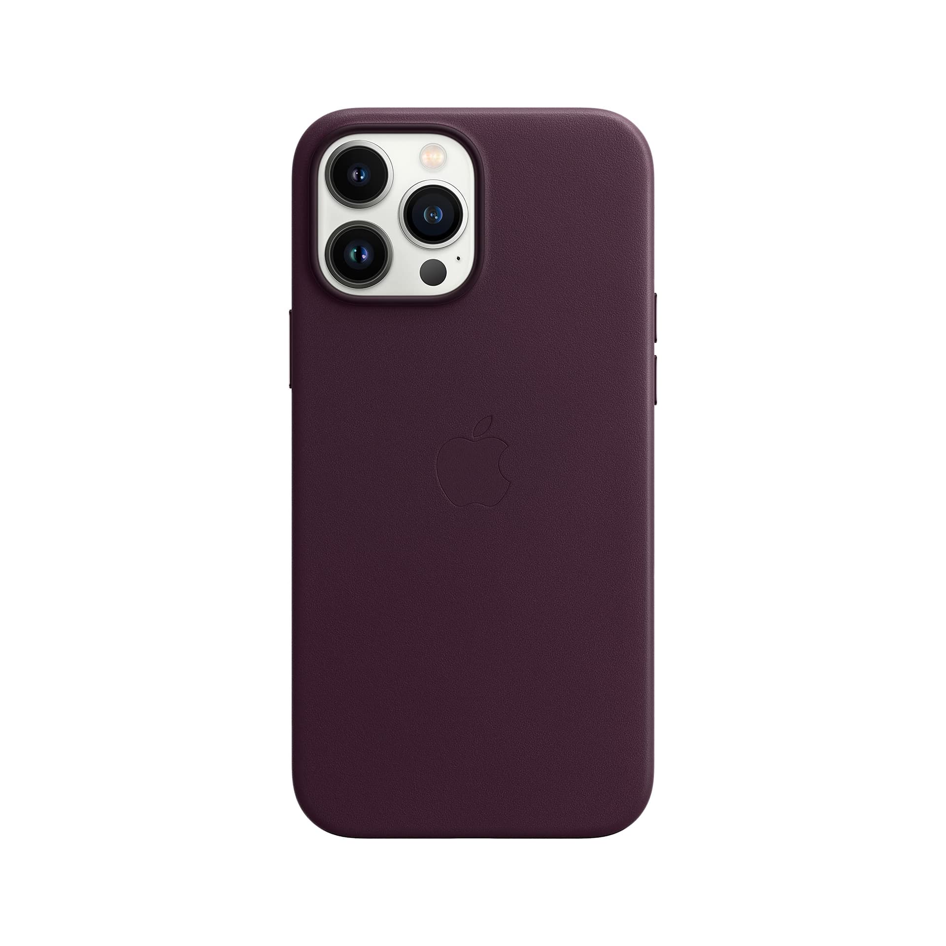 Apple Leder Case mit MagSafe [für iPhone 13 Pro Max] dunkelkirsch