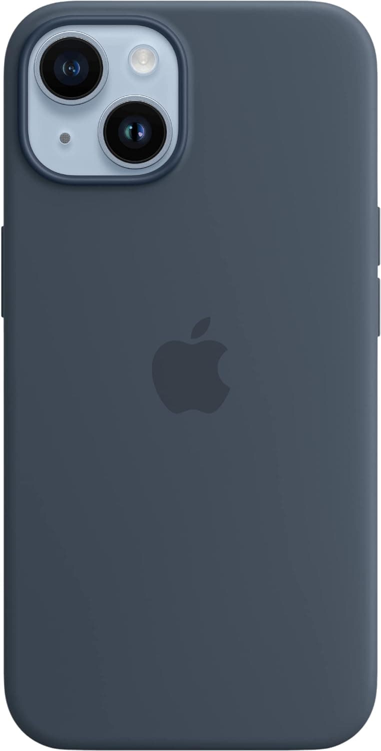 Apple Silikon Case mit MagSafe [für iPhone 14] sturmblau