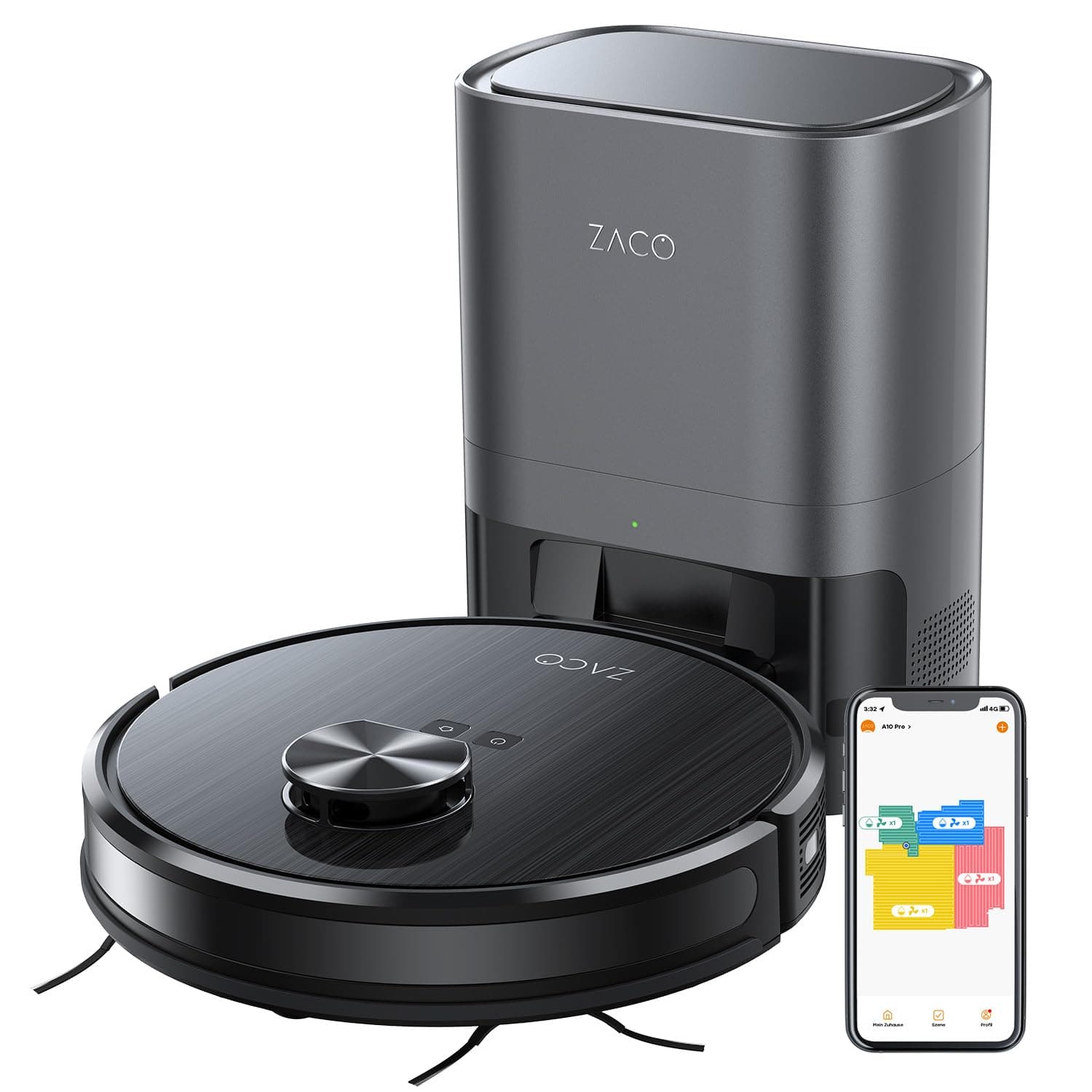 ZACO (iLife) A10 Pro [150 Minuten 25 Liter 42 Watt] grau