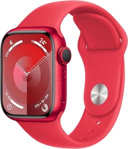 Apple Watch Series 9 [GPS inkl. Sportarmband M/L rot] 41mm Aluminiumgehäuse rot