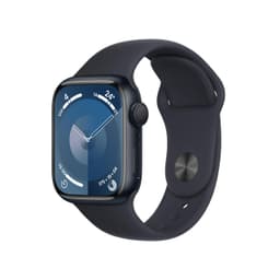 Apple Watch Series 9 [GPS inkl. Sportarmband M/L mitternacht] 41mm Aluminiumgehäuse mitternacht