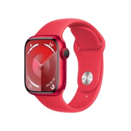 Apple Watch Series 9 [GPS + Cellular inkl. Sportarmband M/L rot] 41mm Aluminiumgehäuse rot
