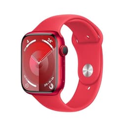 Apple Watch Series 9 [GPS + Cellular inkl. Sportarmband M/L rot] 45mm Aluminiumgehäuse rot