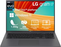 LG gram 17 (2023) [17" i7-1360P 22GHz 16GB RAM 1TB SSD Intel Iris Xe Graphics Win 11 Home] grau