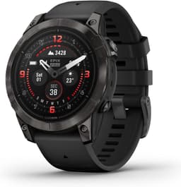 Garmin Epix Pro (2. Gen.) Sapphire Edition [inkl. Silikonarmband schwarz] 47mm Titangehäuse schwarz/grau