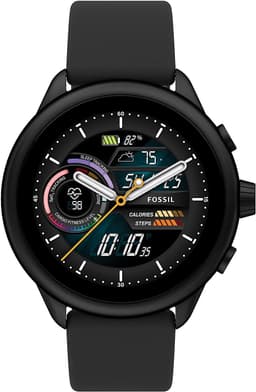 Fossil Smartwatch Gen 6 Wellness Edition [inkl. Silikonarmband schwarz] Edelstahlgehäuse schwarz