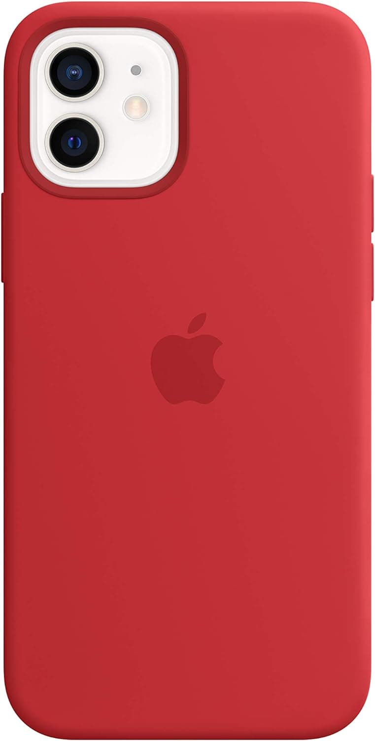 Apple Silikon Case mit MagSafe [für iPhone 12 + 12 Pro] rot