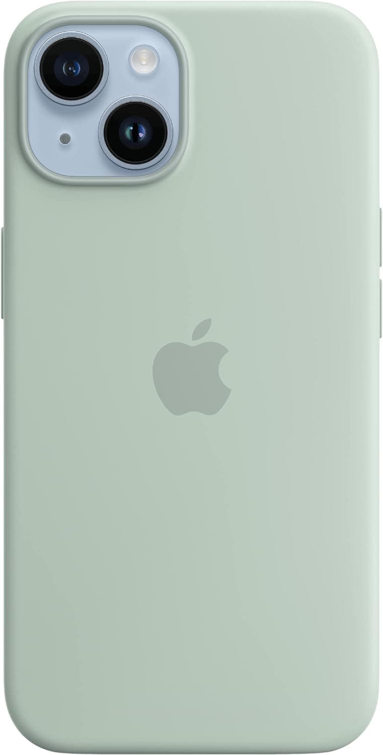Apple Silikon Case mit MagSafe [für iPhone 14] agavengrün