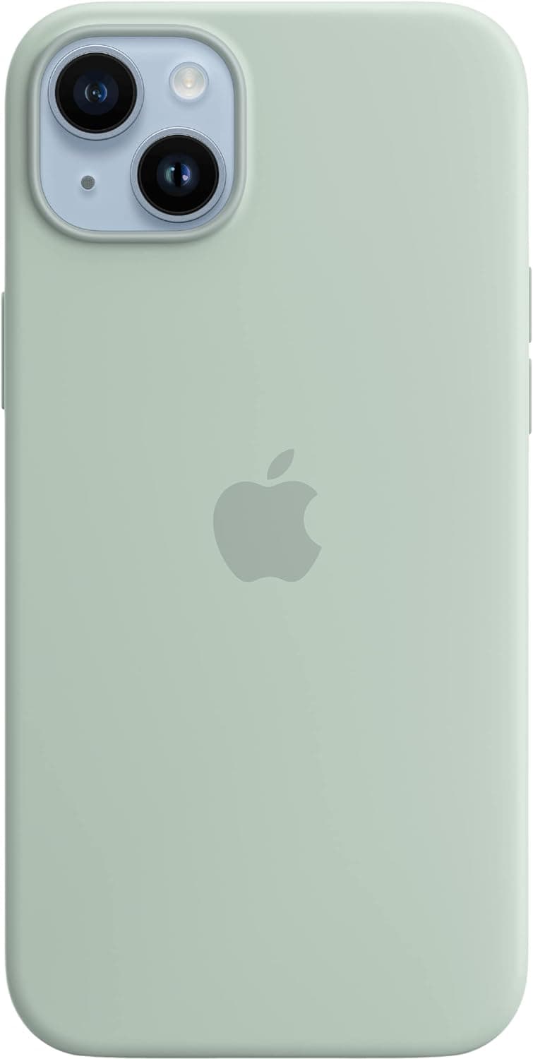Apple Silikon Case mit MagSafe [für iPhone 14 Plus] agavengrün