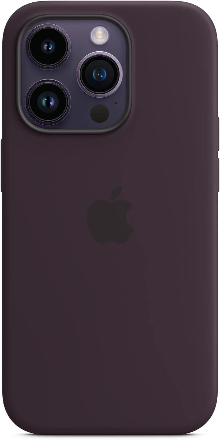 Apple Silikon Case mit MagSafe [für iPhone 14 Pro] holunder