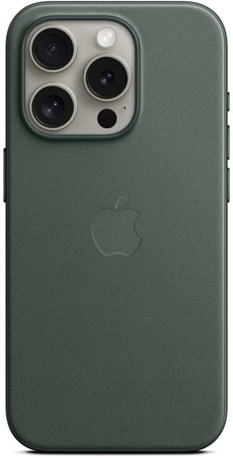 Apple Feingewebe Case mit MagSafe [für iPhone 15 Pro] immergrün