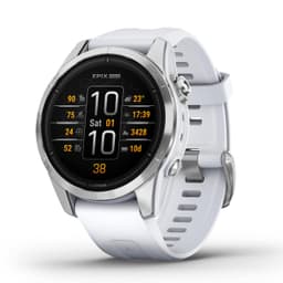 Garmin Epix Pro (2. Gen.) [inkl. Silikonarmband steinweiß] 42mm Titangehäuse silber