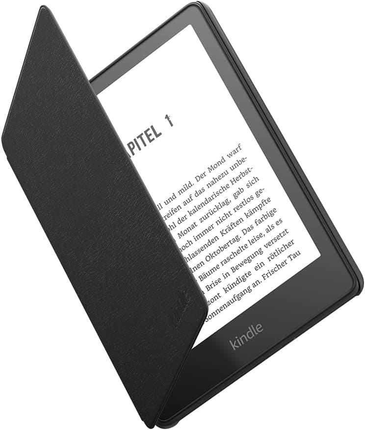 Amazon Kindle Paperwhite Cover [für Kindle Paperwhite 11. Gen. 2021) Leder schwarz