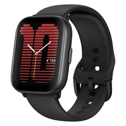Amazfit Active [inkl. Silikonarmband schwarz] 20mm Aluminiumgehäuse schwarz
