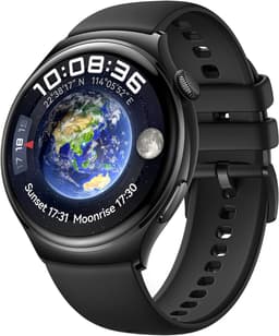 Huawei Watch 4 [inkl. Kautschukarmband schwarz] 46mm Edelstahlgehäuse schwarz