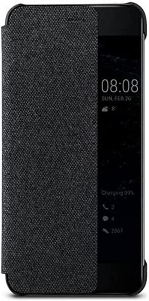 Huawei View Flip Cover [für P10] dunkelgrau