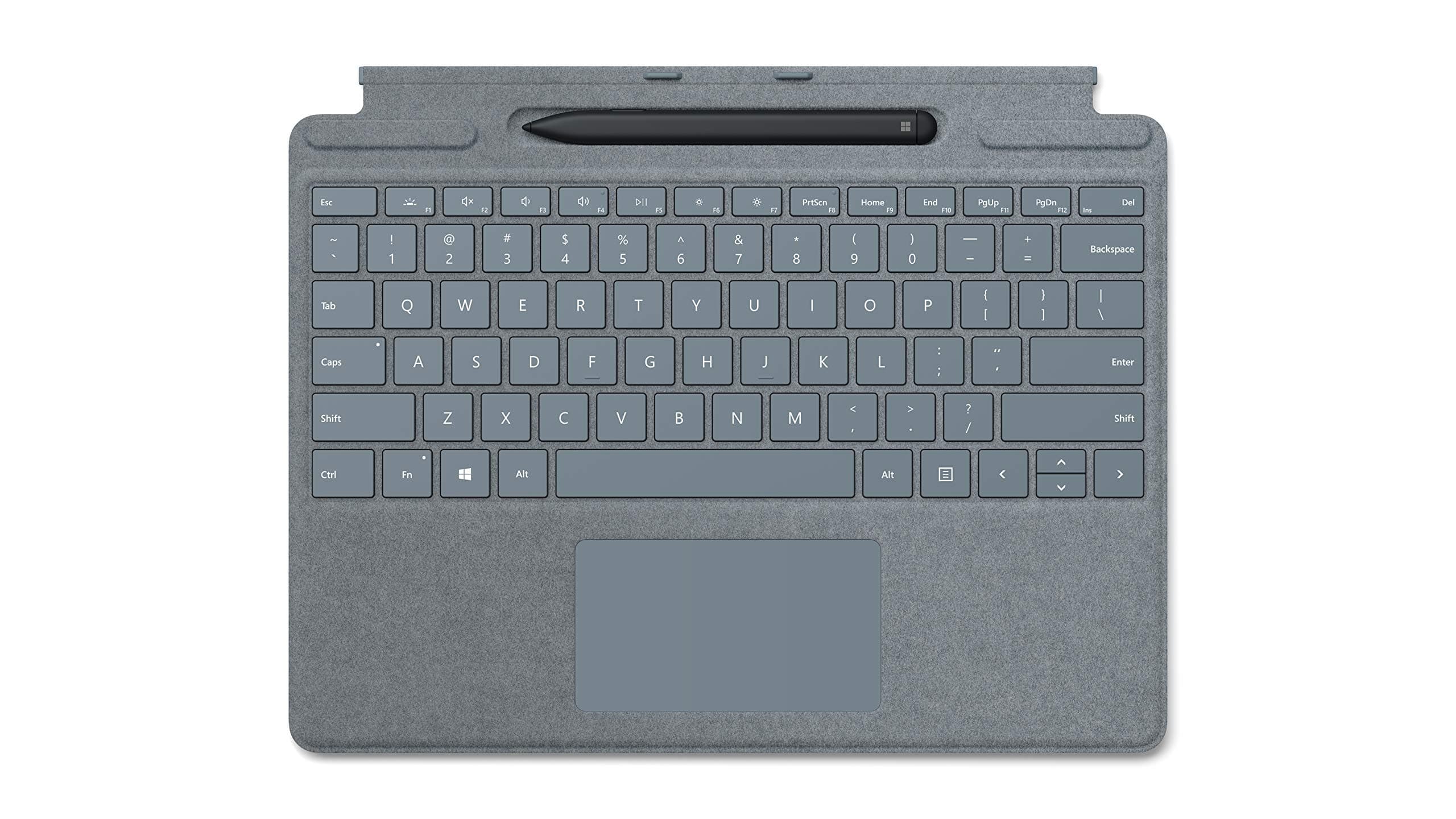 Microsoft Surface Pro X Signature Keyboard Eisblau im Bundle mit Slim Pen Schwarz