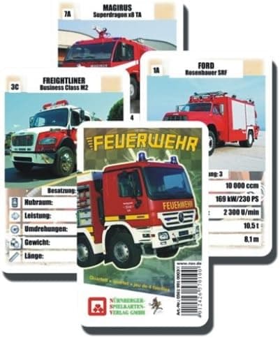 Nürnberger Spielkarten - Quartett Feuerwehr