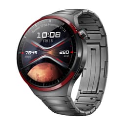 Huawei Watch 4 Pro Space Edition [inkl. Titanarmband grau] 49mm Titangehäuse grau/rot