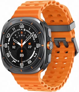 Samsung Galaxy Watch Ultra [inkl. Kautschukarmband orange] 47mm Titangehäuse grau