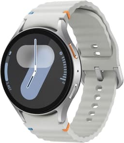 Samsung Galaxy Watch 7 [inkl. Kautschukarmband grau] 44mm Aluminiumgehäuse silber