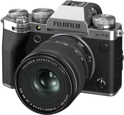 Fujifilm X-T5 [402MP APS-C 3" LCD] silber inkl. Fujinon XF 16-50mm 1:2.8-4.8 R LM WR Objektiv schwarz