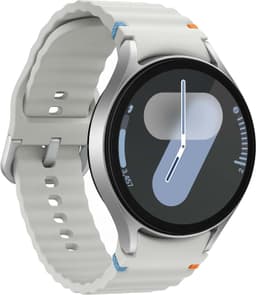 Samsung Galaxy Watch 7 [WiFi + LTE inkl. Kautschukarmband grau] 44mm Aluminiumgehäuse silber