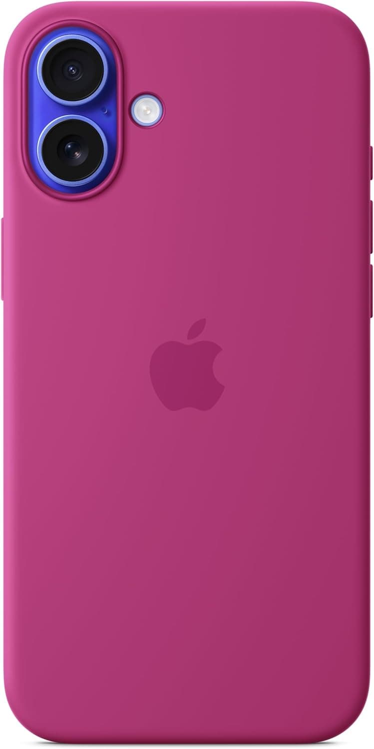 Apple Silikon Case mit MagSafe [für iPhone 16 Plus] fuchsia