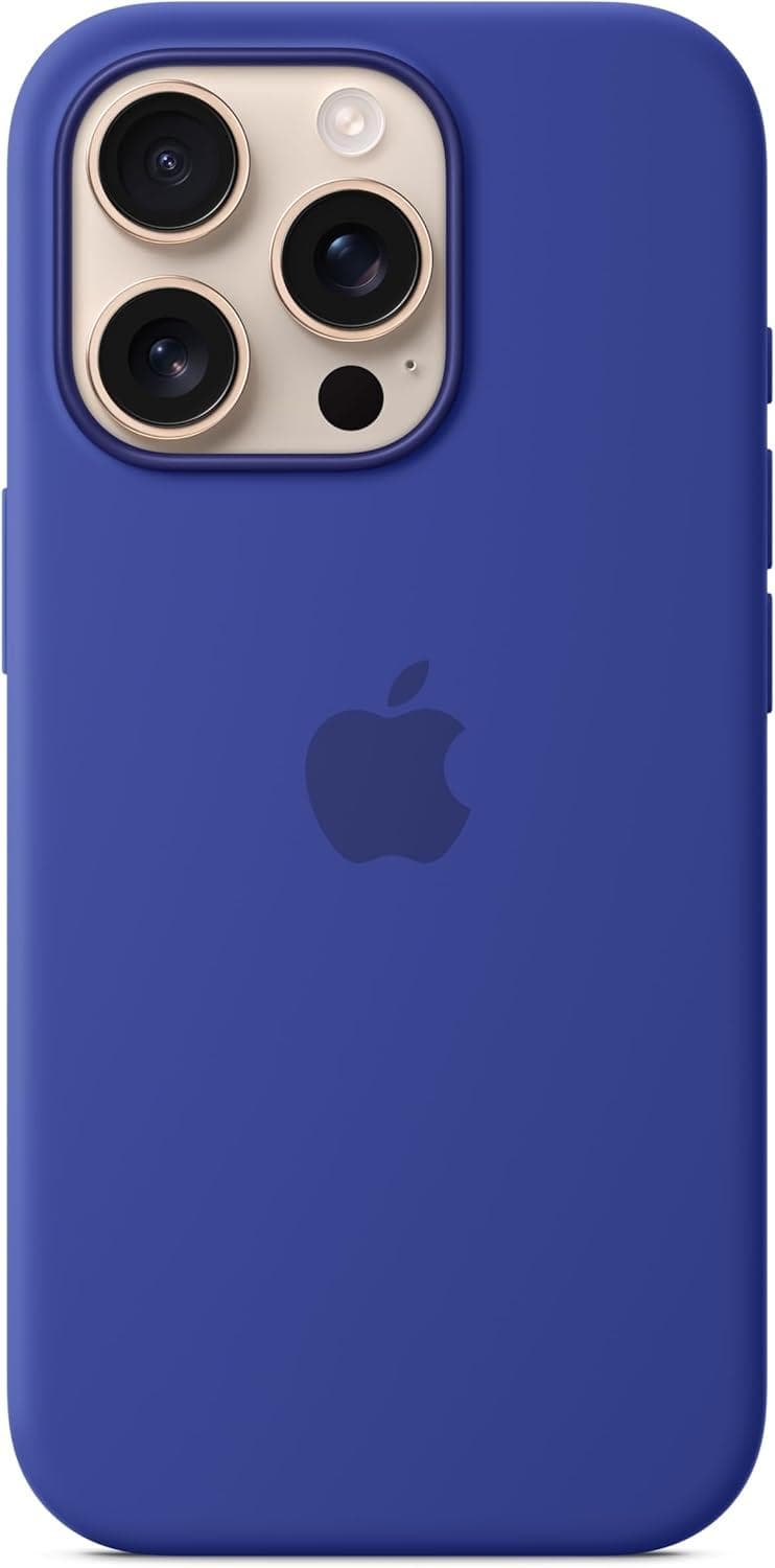 Apple Silikon Case mit MagSafe [für iPhone 16 Pro] ultramarin