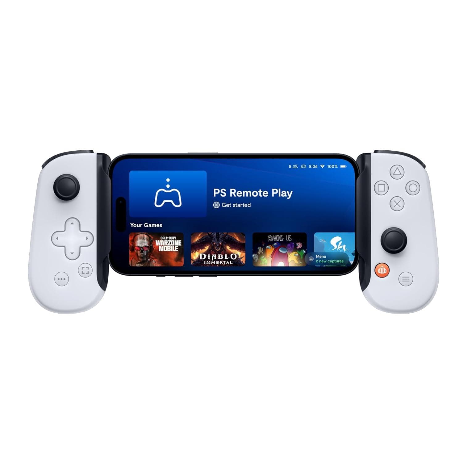 Backbone One V2 PlayStation Edition [für alle iPhones mit USB-C-Anschluss] weiß