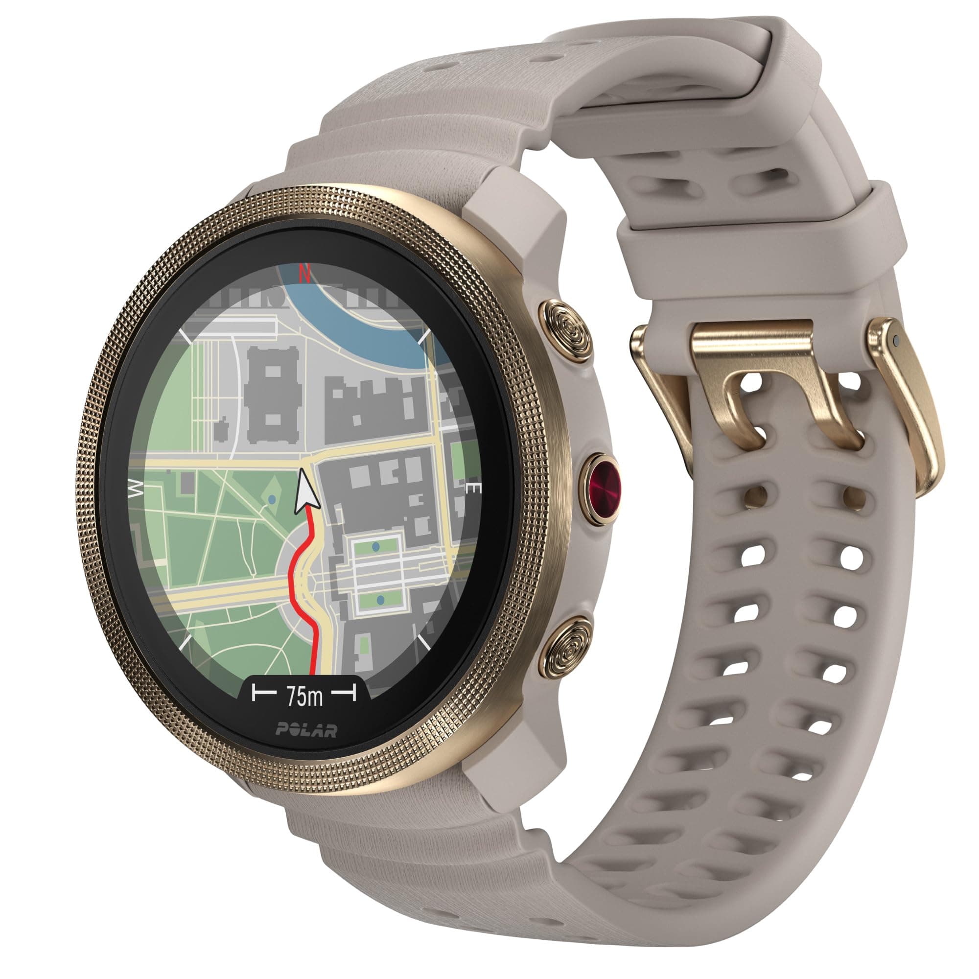 Polar Vantage M3 [inkl. Silikonarmband greige sand] 45mm Edelstahlgehäuse gold