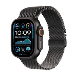 Apple Watch Ultra 2 [inkl. Milanaise-Armband L schwarz] 49mm Titangehäuse schwarz