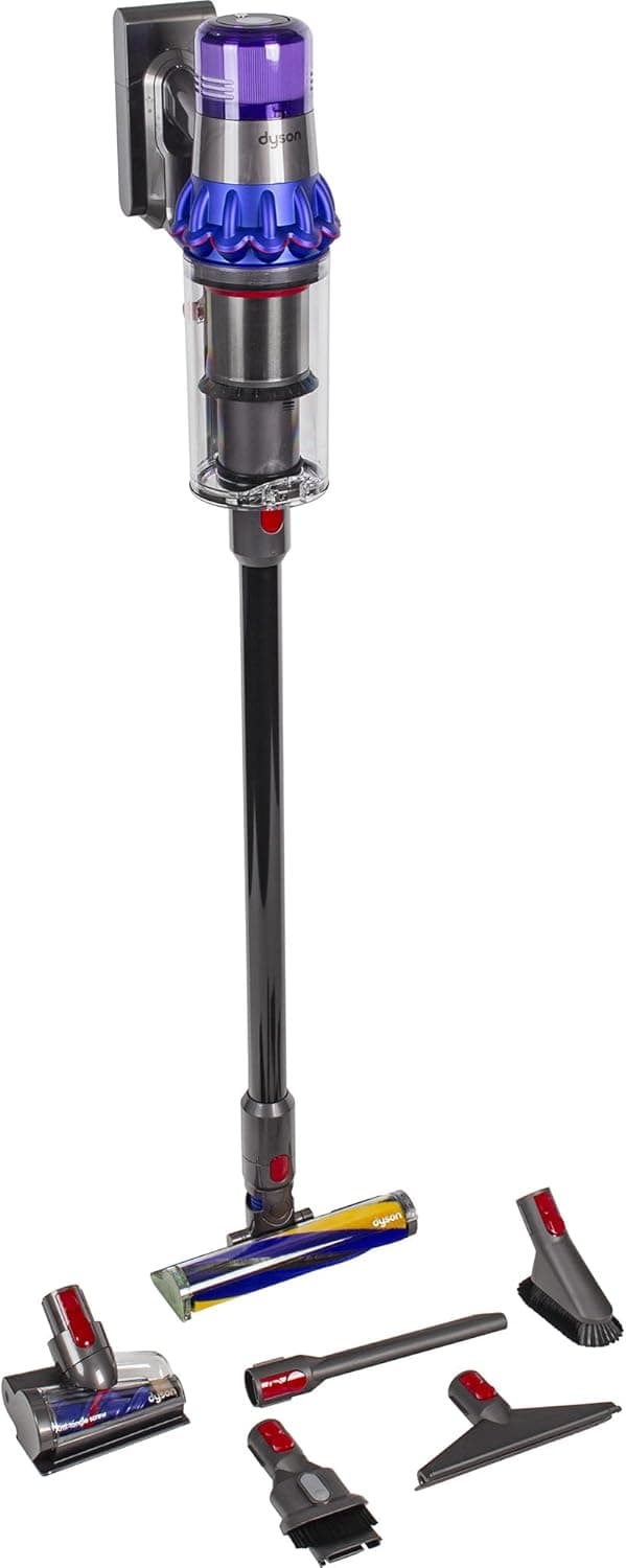 Dyson V15 Detect Fluffy Akku-Handstaubsauger [60 Minuten 077 Liter] blau/nickel