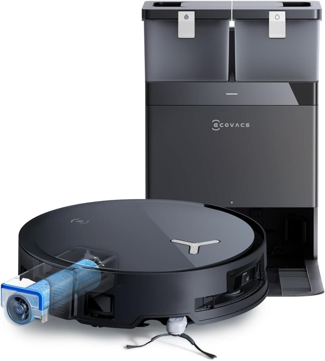 Ecovacs Deebot X8 Omni Saug-/Wischroboter [220ml + 110ml 18.000Pa inkl. Absaug-/Reinigungsstation] schwarz