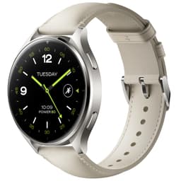 Xiaomi Watch 2 [inkl. Lederarmband weiß] 47mm Aluminiumgehäuse titan grau