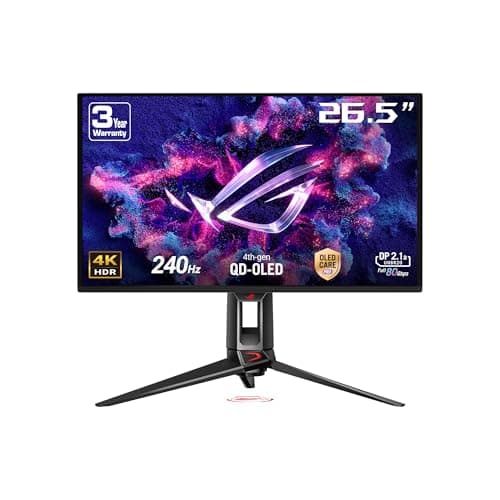 Asus ROG Swift OLED PG27UCDM [265'' 3.840x2.160 4K UHD 240Hz DisplayPort 2xHDMI USB-C 003ms Reaktionszeit] schwarz
