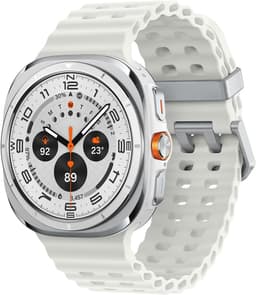 Samsung Galaxy Watch Ultra (2025) [inkl. Kautschukarmband weiß] 47mm Titangehäuse weiß