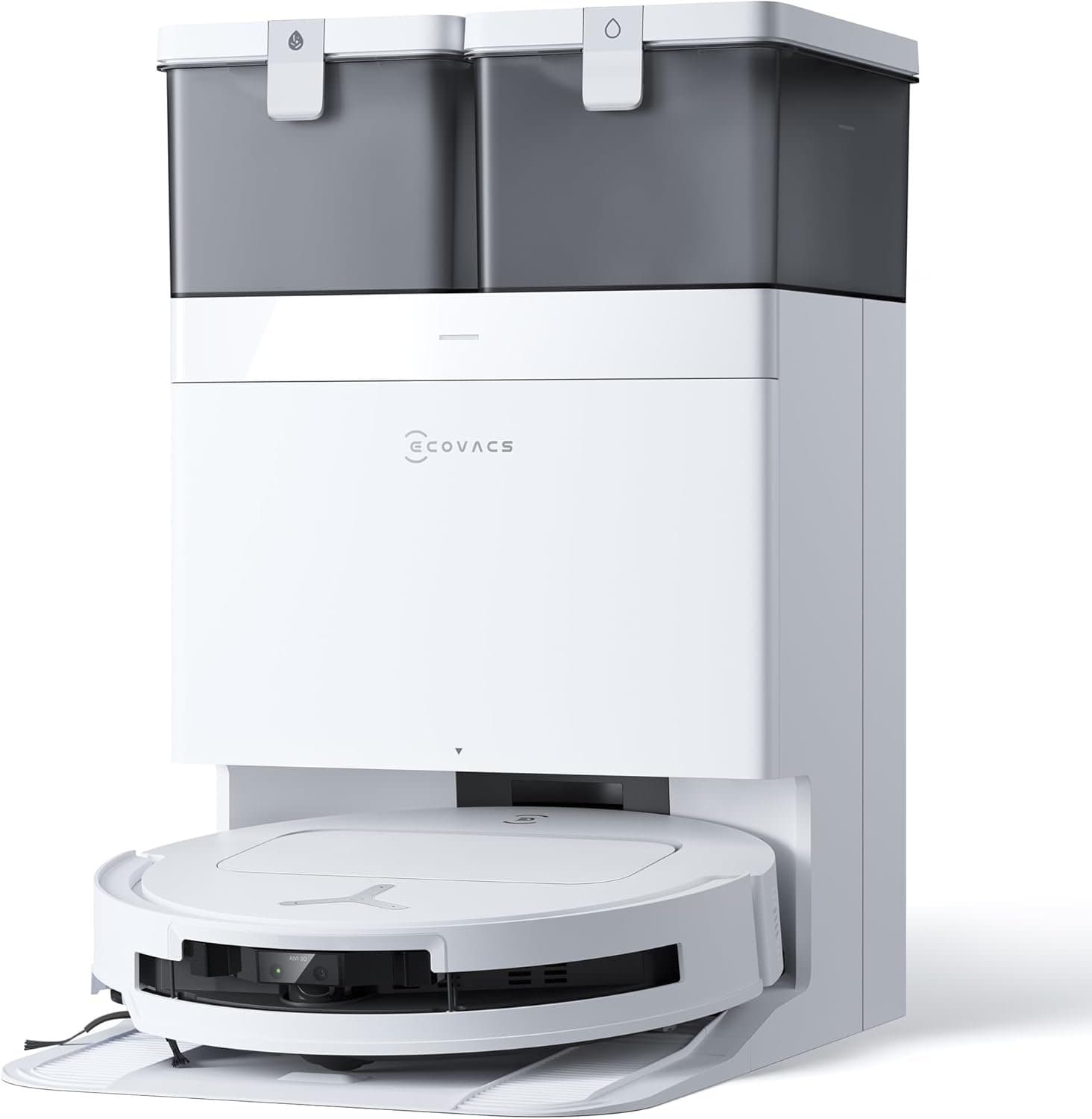 Ecovacs Deebot T50 Omni Gen2 [Saug- & Wischroboter 180 Minuten 260ml + 55ml 21.000Pa inkl. Absaug-/Reinigungsstation] weiß